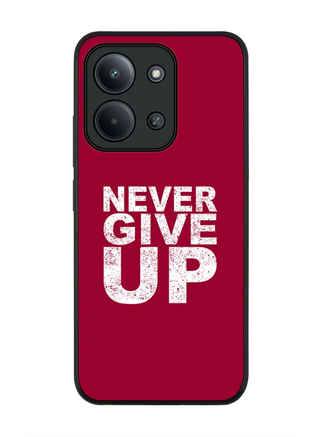 Stylizedd For Xiaomi Redmi 15C 4G Case,Slim fit Camera Protection, Shockproof Thin Phone cover  - Never ever give up
